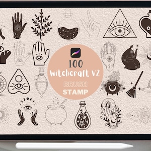 Wiccan / Wicca / Magia / Brujería I Sellos Celestial Procreate / Sellos Mystic Procreate / Sellos Celestiales / Sellos Boho / Sellos de Brujas