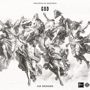 120 diseños de tatuajes de Dios, Profeta, Religión y Jesús pincel procrear
