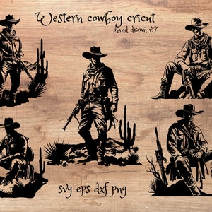 5 design western cowboy cricut v7