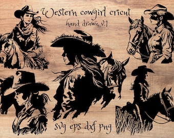 5 design cowgirl occidentale cricut v1