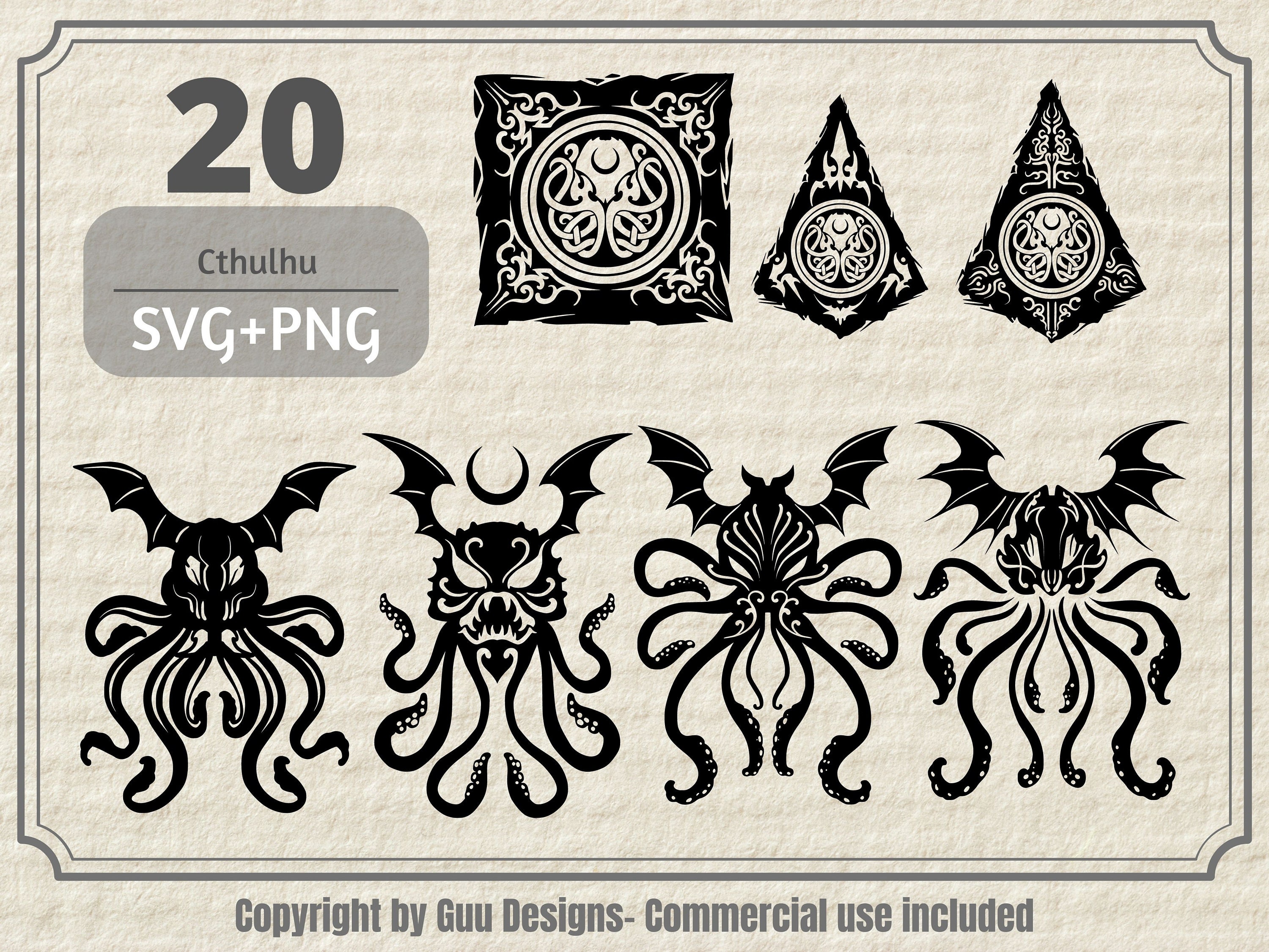 Cthulhu Cthulhu SVG Cthulhu Sticker Cthulhu Dice Cthulhu - Etsy
