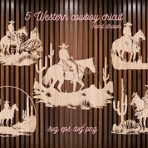 5 design western cowboy cricut