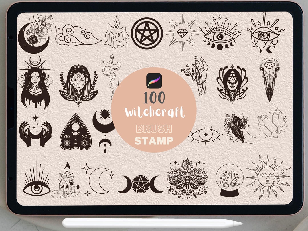 Wiccan | Wicca | Magics | Witchcraft I Celestial Procreate Stamps ...
