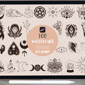 Wiccan / Wicca / Magia / Brujería I Sellos Celestial Procreate / Sellos Mystic Procreate / Sellos Celestiales / Sellos Boho / Sellos de Brujas