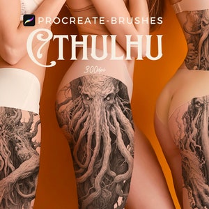 Sello de pincel de Cthulhu procrear 128 Tatuaje de Cthulhu
