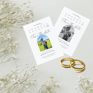 Save the date card, wedding save the date, personalised fun save the dates