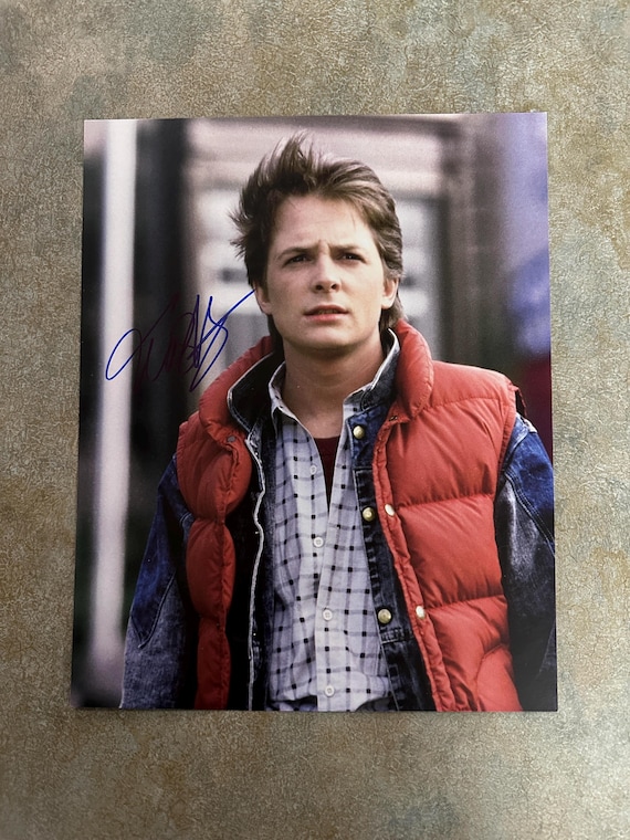 Michael J. Fox サイン入り写真 バック・トゥ・ザ・フューチャー Back to the Future Movie Photo Signed by Michael J. Fox - Etsy