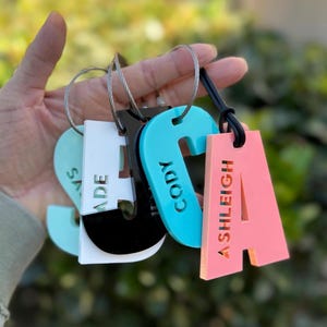 Luggage name tag / backpack tag / school bag name / personalized tag / bag charm / keychain / sports bag tag / Back to School tag / bag tag