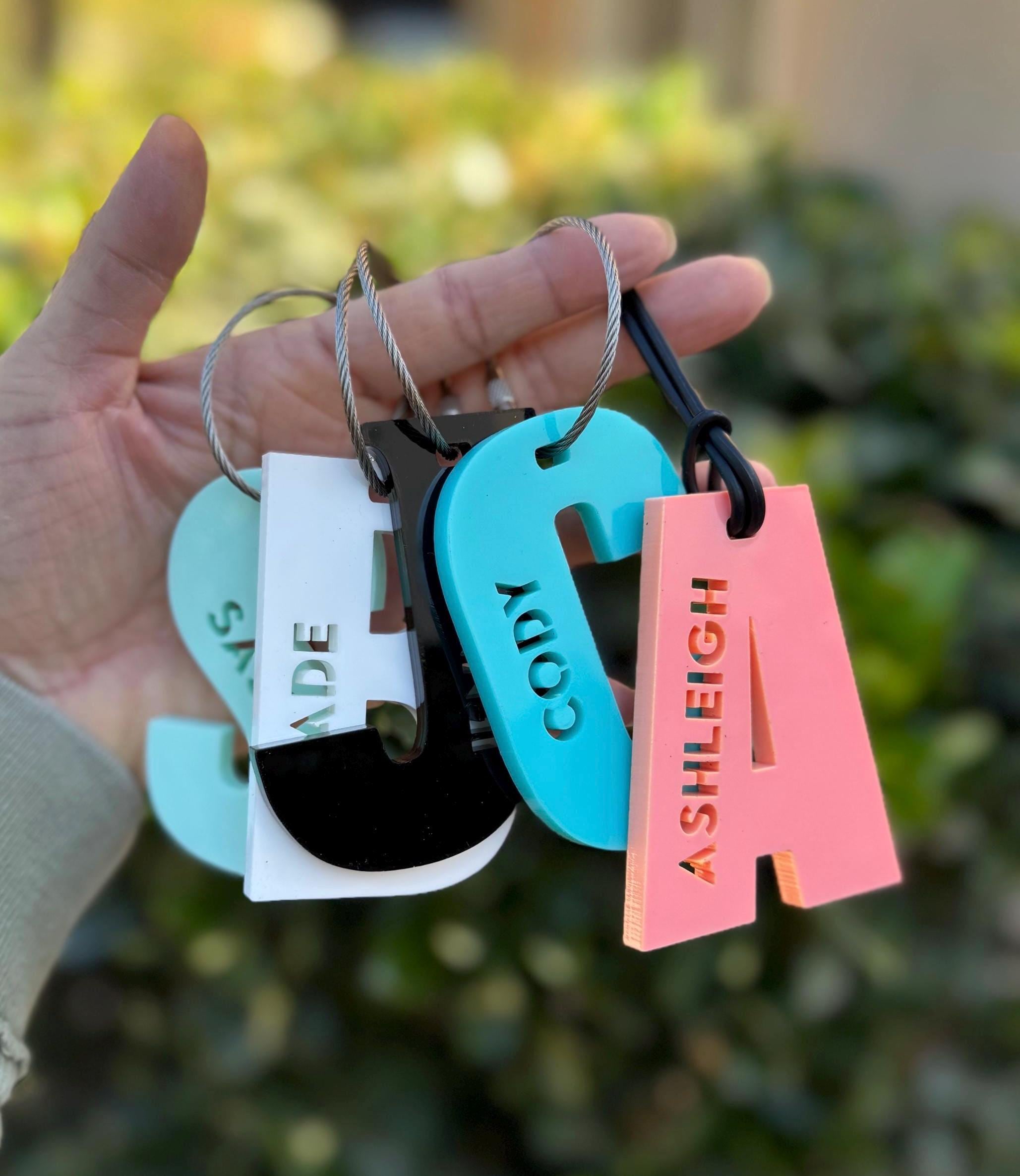 Luggage name tag / backpack tag / school bag name / personalized tag / bag charm / keychain / sports bag tag / Back to School tag / bag tag