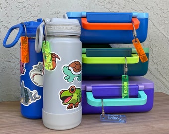 Personalized Acrylic Small Keychain Tag, Backpack, Lunch Bag, Water Bottle, Simple Tag, Luggage Tag, Gift Tag