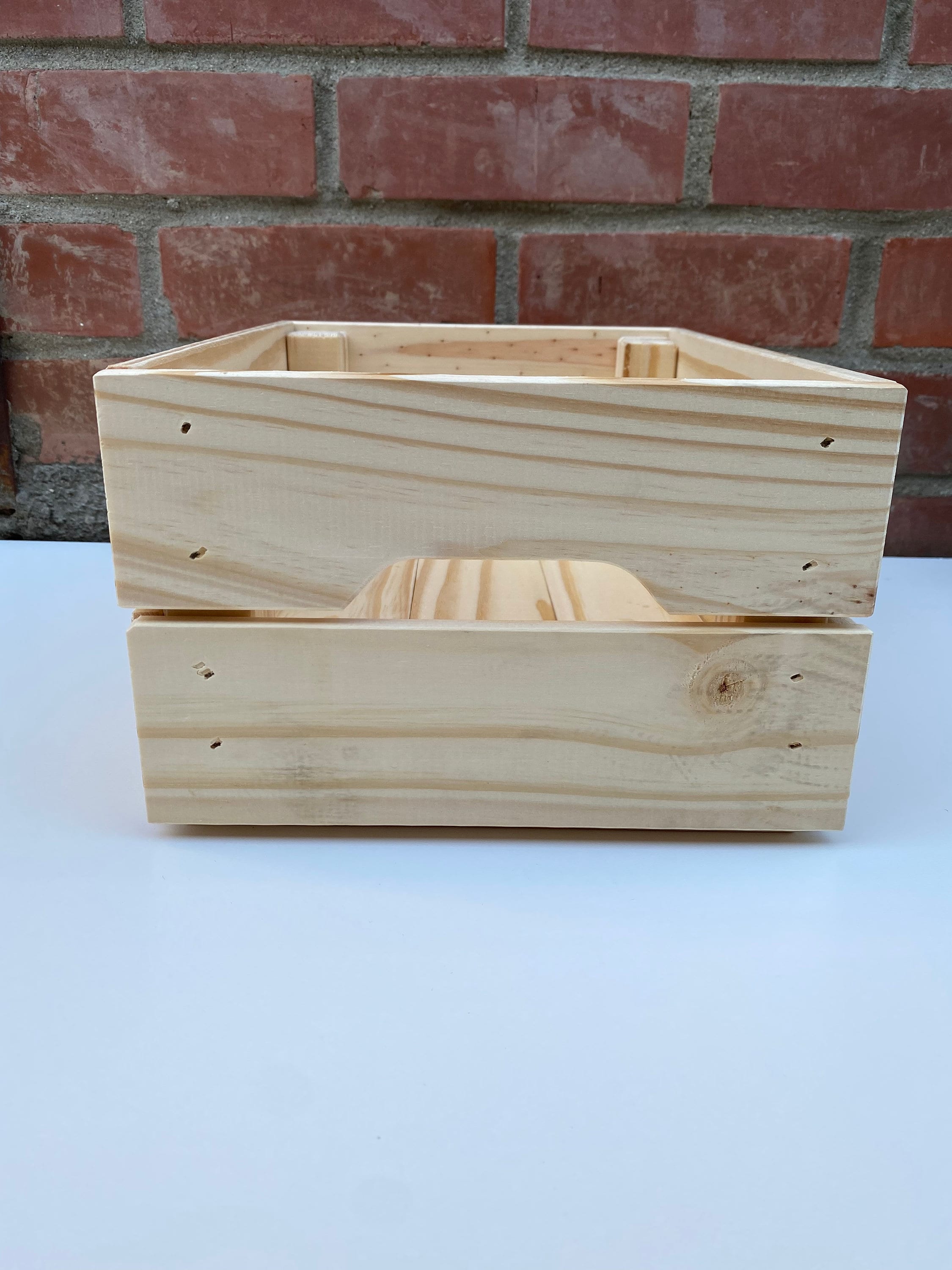 Personalized wooden crate / gift basket / gift box / baby Etsy