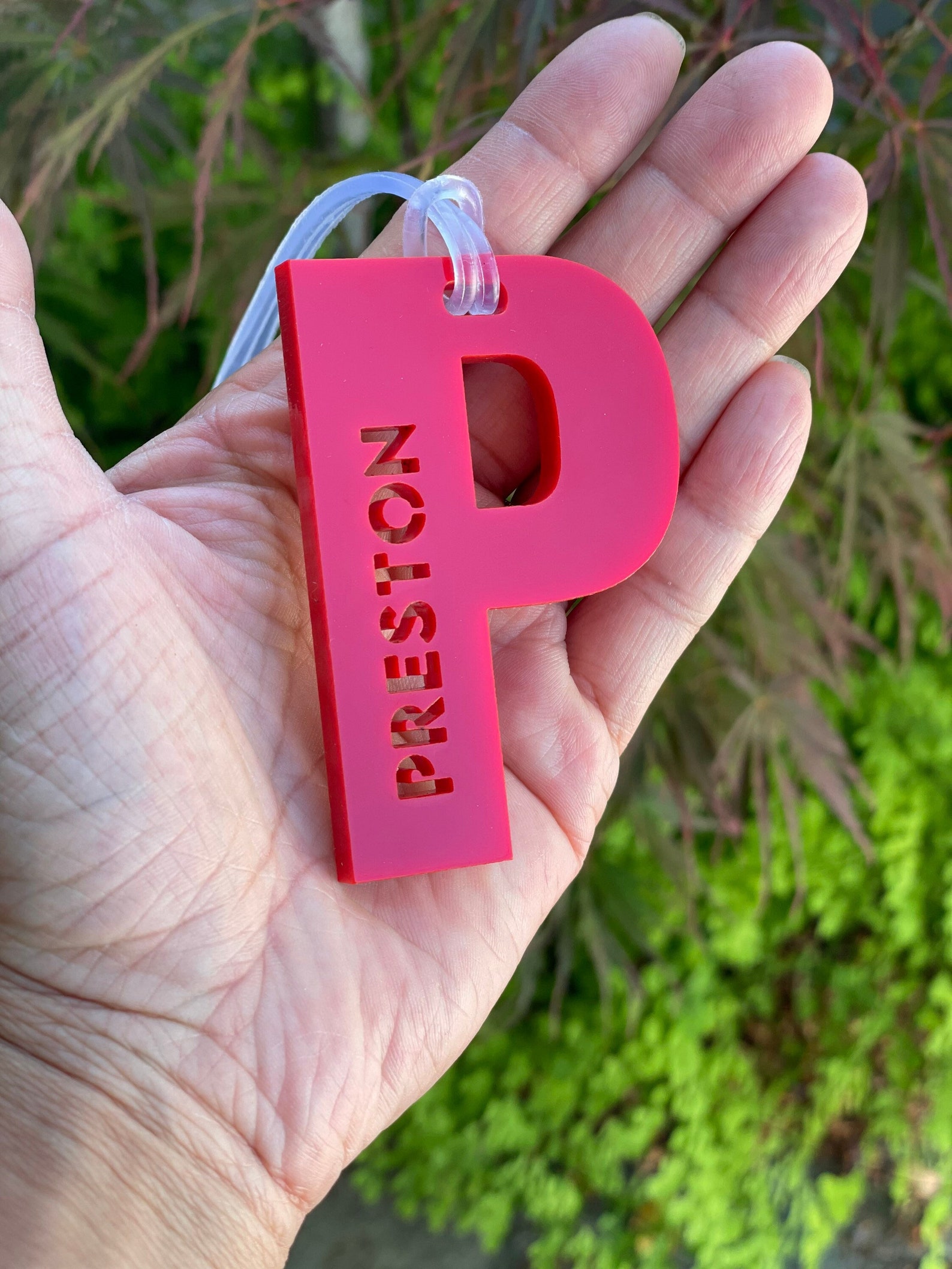 1/4 Luggage Name Tag / Backpack Tag / School Bag Name / Etsy