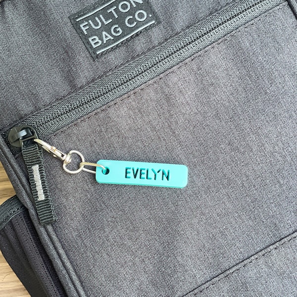 Personalized Acrylic Name Cut Keychain Tag, Backpack, Lunch Bag, Water Bottle, Small tag