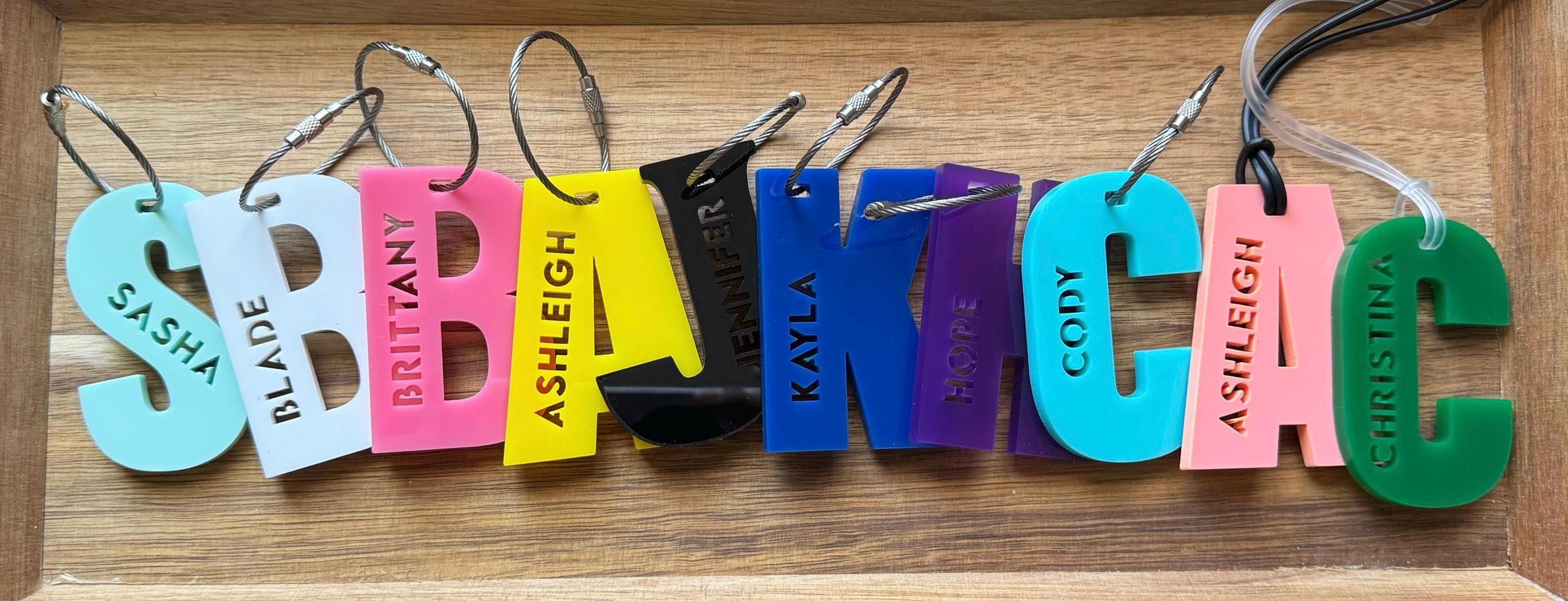 Luggage name tag / backpack tag / school bag name / personalized tag / bag charm / keychain / sports bag tag / Back to School tag / bag tag