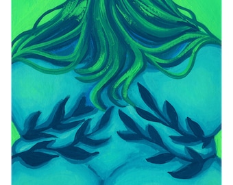 Back Rolls Are DeVINE // // Fat Botanical Wall Art - Plus Size - Body Positive Illustration - Fat Liberation - Fat Vanity - Curvy Art