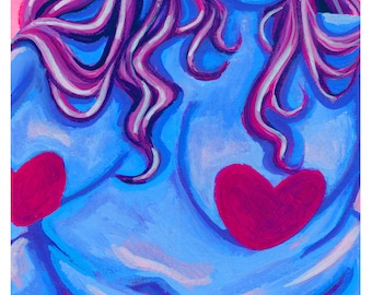 This Lovely Body Art Print // Fat Feminist Wall Art - Plus Size - Body Positive Illustration - Fat Liberation - Fat Vanity - Self Love