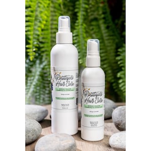 Rosewater daily loc conditioning spray with argan and avocado oil.  A light daily mist for healthy loc maintenance.