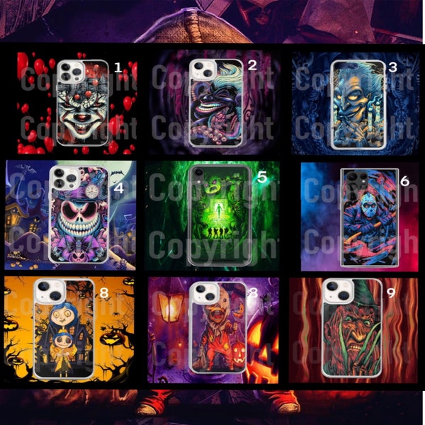 Spooky Theme Graphic iphonecases 7/8, 7/8+, x/xs, XS Max, XR, 11, 11 Pro Max, SE, 12 mini, 12, 12 Pro, 13 mini, 13, 13 Pro & 13 Pro Max