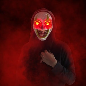 Adult Killer Klown Light Up Cosplay Halloween Mask