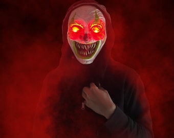 Adult Killer Klown Light Up Cosplay Halloween Mask