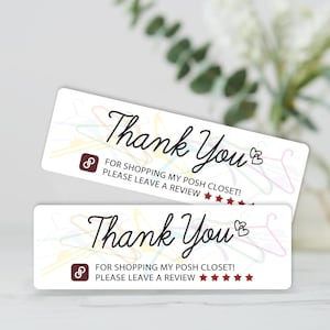 Thank You Stickers - Packaging Stickers - Shipping Supplies - Poshmark Stickers - Thank You Labels - Favor Stickers - Packaging Supplies