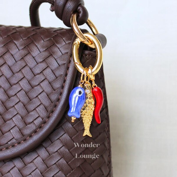 Mediterranean Sardine Hand-Beaded Shoulder Bag
