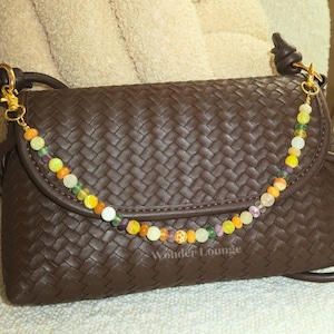 Beaded Bag Chain - bag chain charm body bag charm bead bag charm bag charm beads butter yellow bag charm beaded bag charm charm for bag