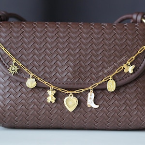 Custom Bag Charm Chain - bag chain charm personalized body bag charm make your own keychain bag strap custom bag chain bag charm for purse