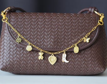 Custom Bag Charm Chain - bag chain charm personalized body bag charm make your own keychain bag strap custom bag chain bag charm for purse