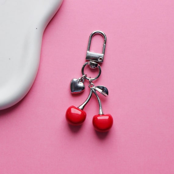 　Cherry　さくらんぼ　Cherries Bag Charm Cherry さくらんぼ Cherries Bag Charm Onyiboer Glitter Cherry