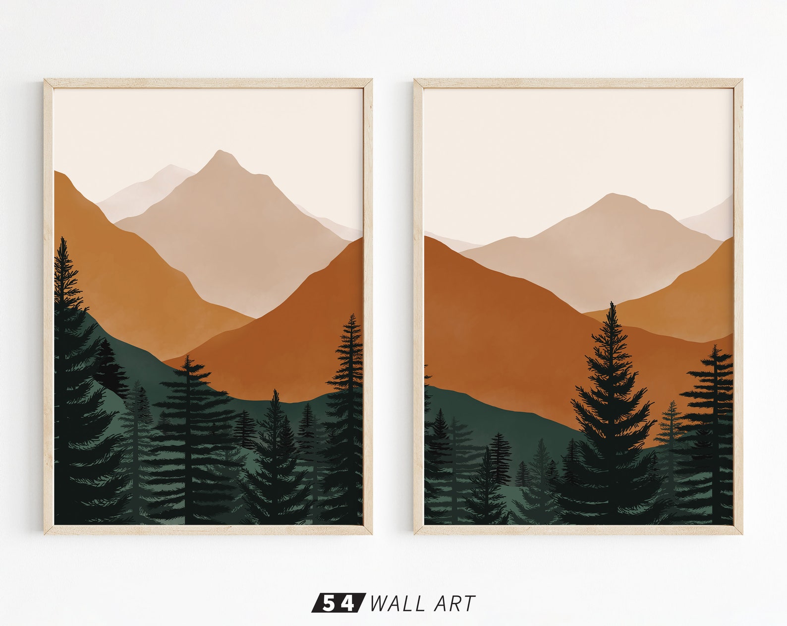 Mountain Printable Wall Art Set of 2 Nature Wall Art Earth - Etsy