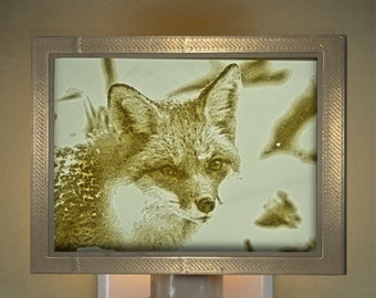 Nightlight 3D Printed Lithophane – Animals - Fox