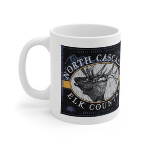 Tasse en céramique Elk Country de North Cascades, 11 oz
