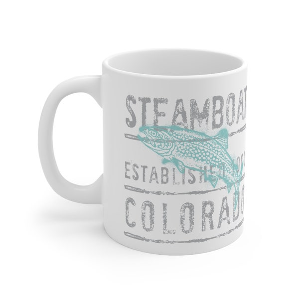 Steamboat Colorado Trout est 1900 Ceramic Mug 11oz