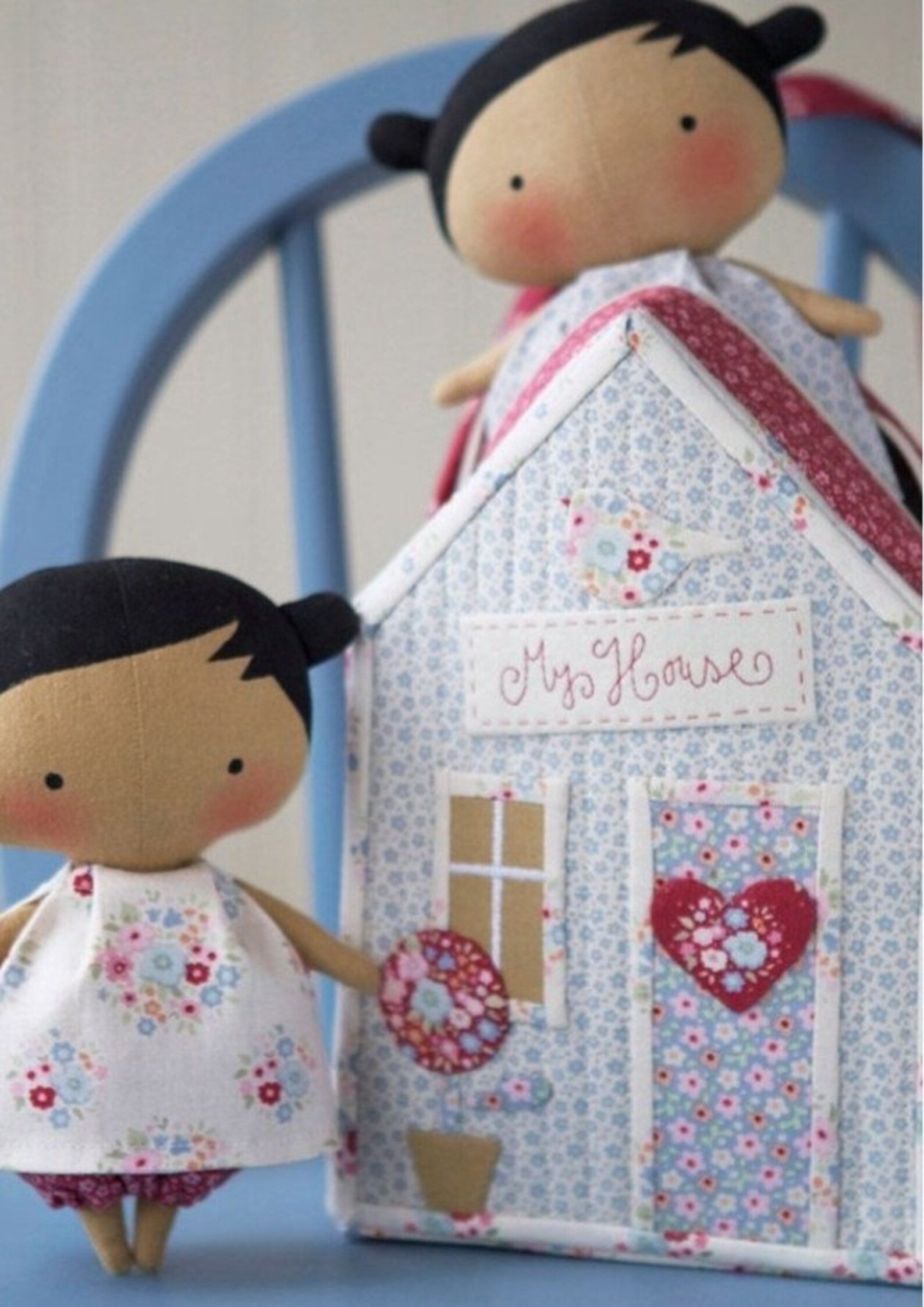 PDF Sewing Pattern Doll House Stuffed Cute Doll House Digital Etsy