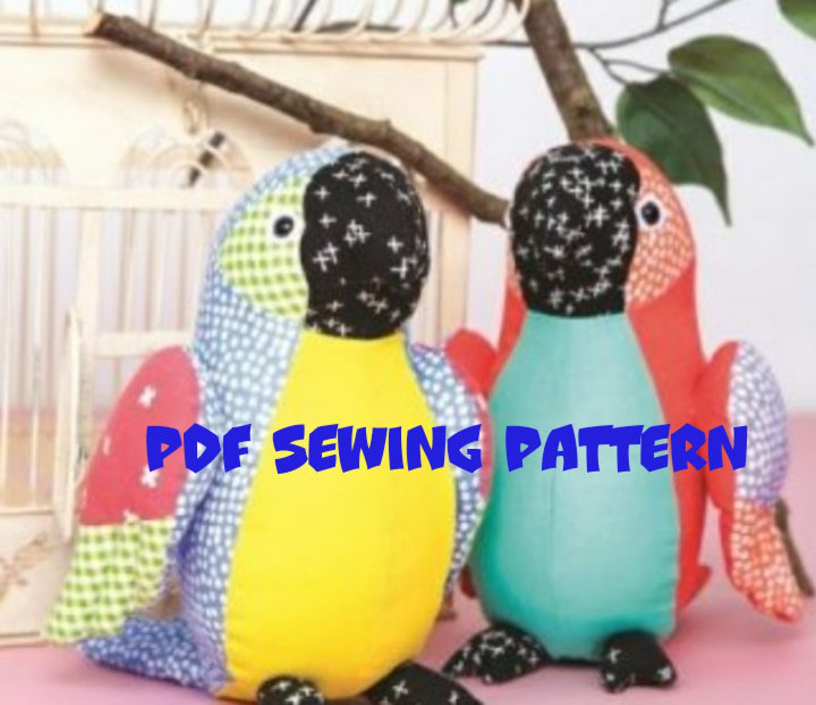 PDF Parrot Sewing Pattern Stuffed Cute Digital Pattern For Etsy