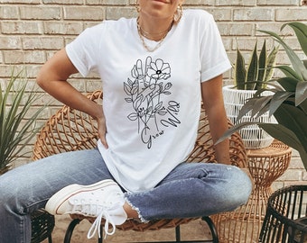 Grow Wild Wildflower PNG - Boho Celestial Design (Digital Download)