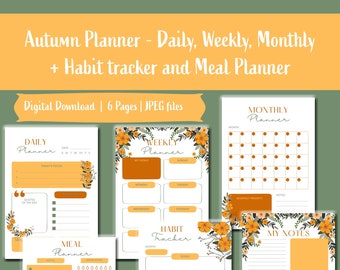 Daily Printable Planner - Autumn Planner