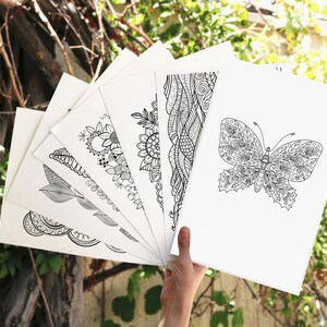Coloriages Papillons - Zentangle Coloriages Adultes