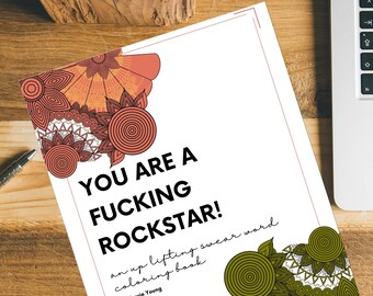 Swear Word Coloring Book: Positive Affirmations (Digital Download)