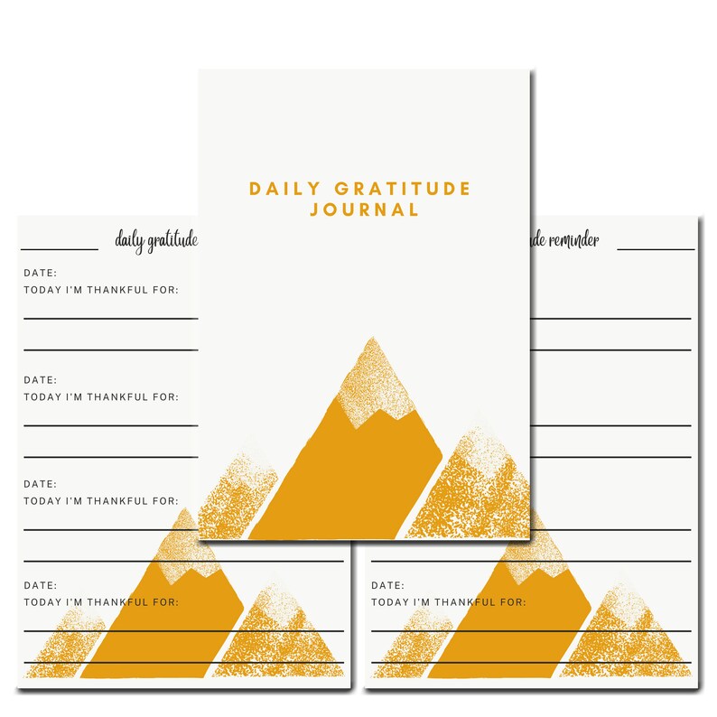 Daily Gratitude Journal Printable - Etsy
