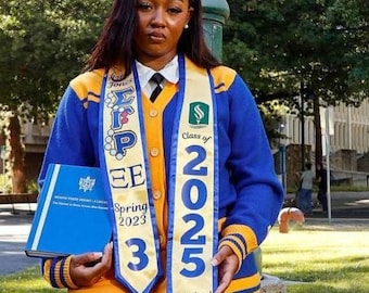 Sgrho Graduation Stole/Sash, Graduation, College, Pre-Design: Sigma