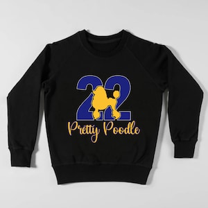Pretty Poodle Glitter Crewneck, SGRho, Sigma, Sorority