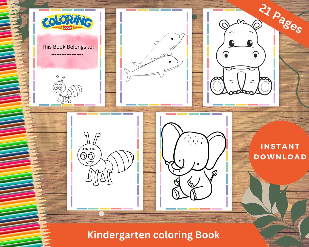 Kids Coloring Pages, Safari Animals Coloring Pages, Printable Coloring
