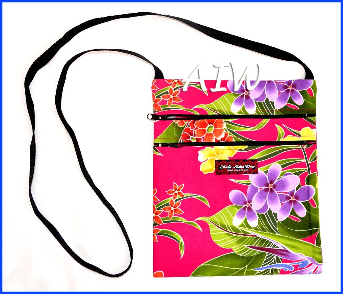 Hawaiian Print Crossbody Side Bag Etsy