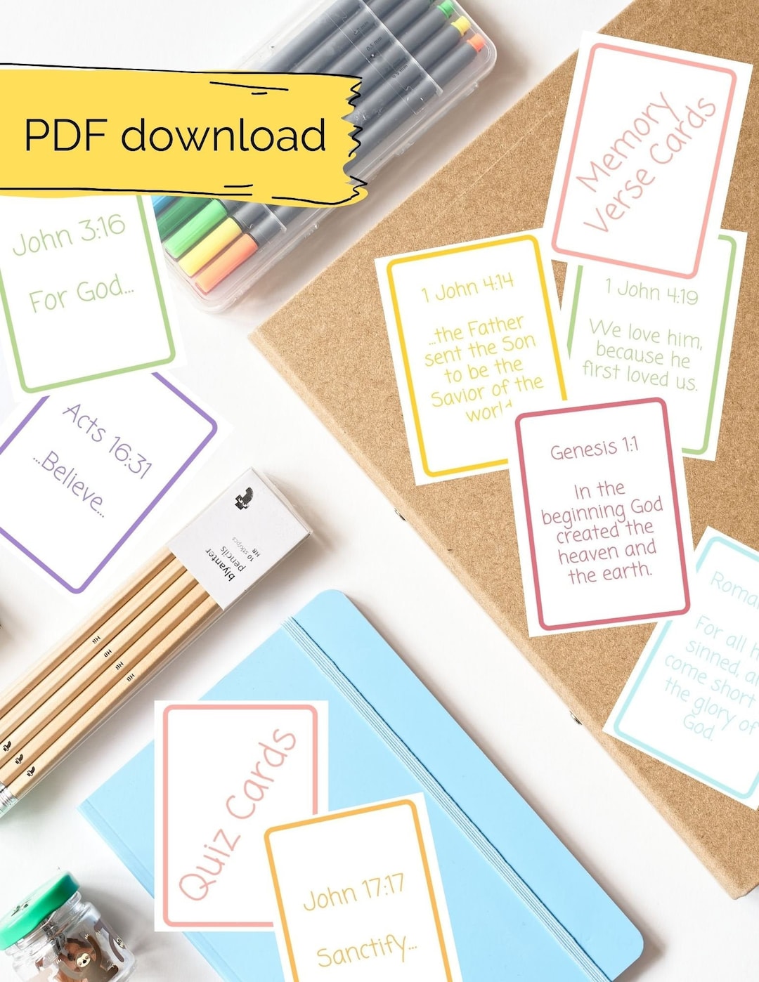 AWANA Sparks KJV Bible Memory Verse Flashcards Etsy