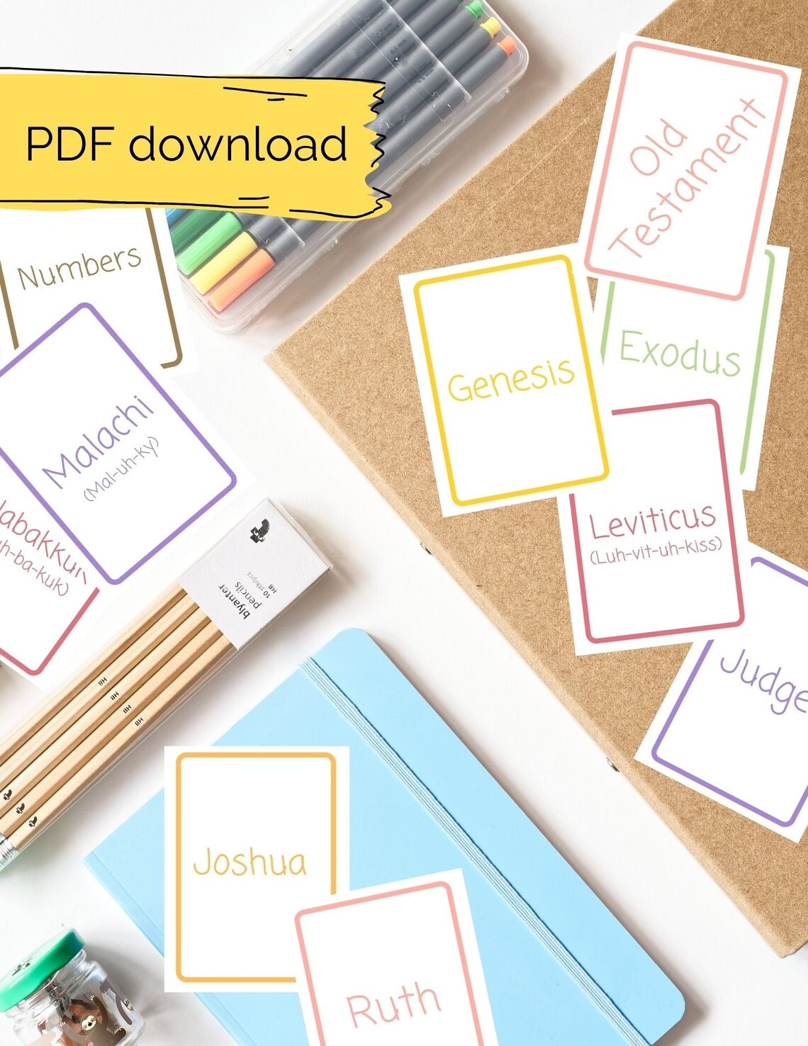 Old Testament Books of the Bible Flashcards - Etsy