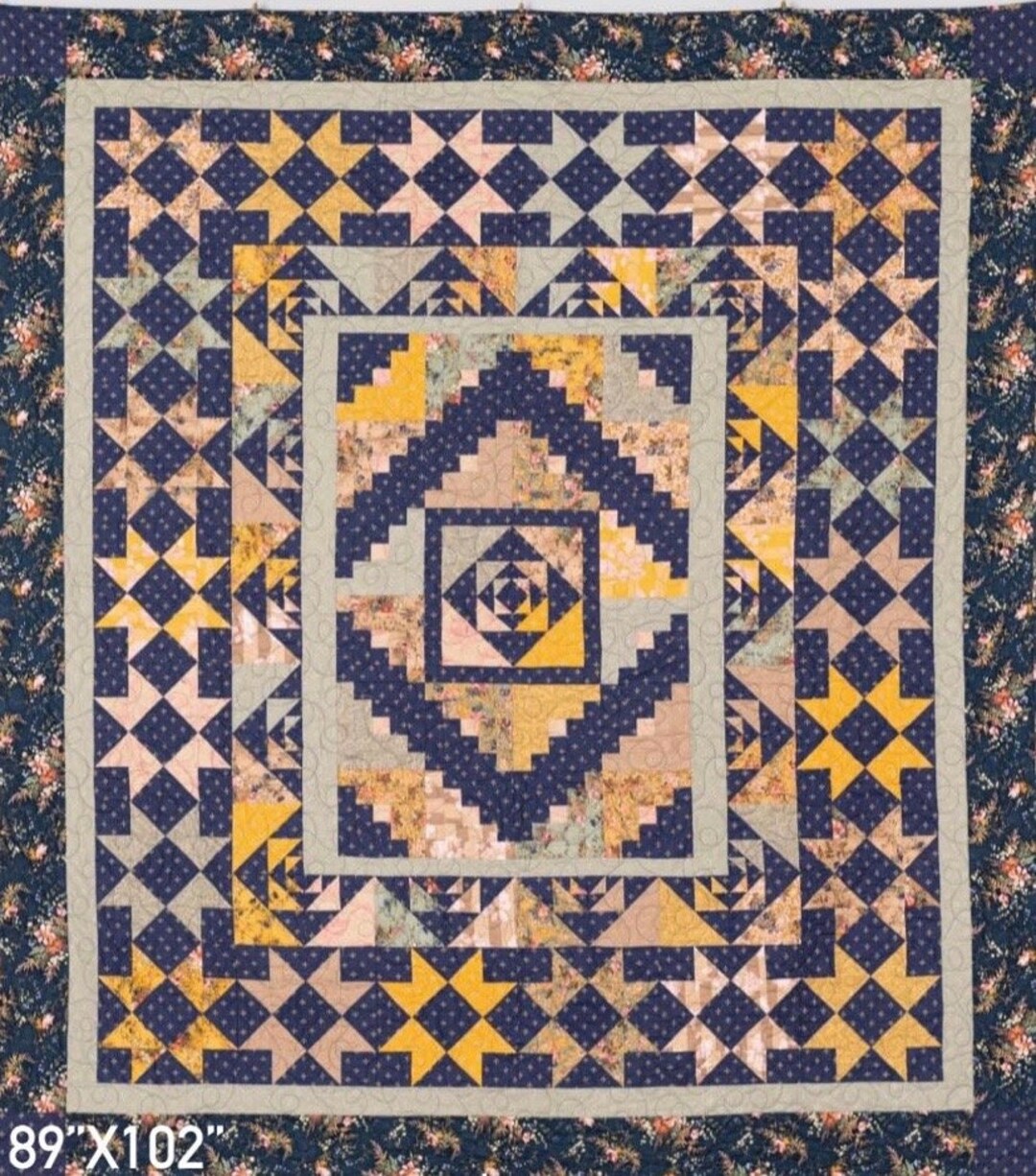 Lancaster Square Floral Quilt Kit Etsy