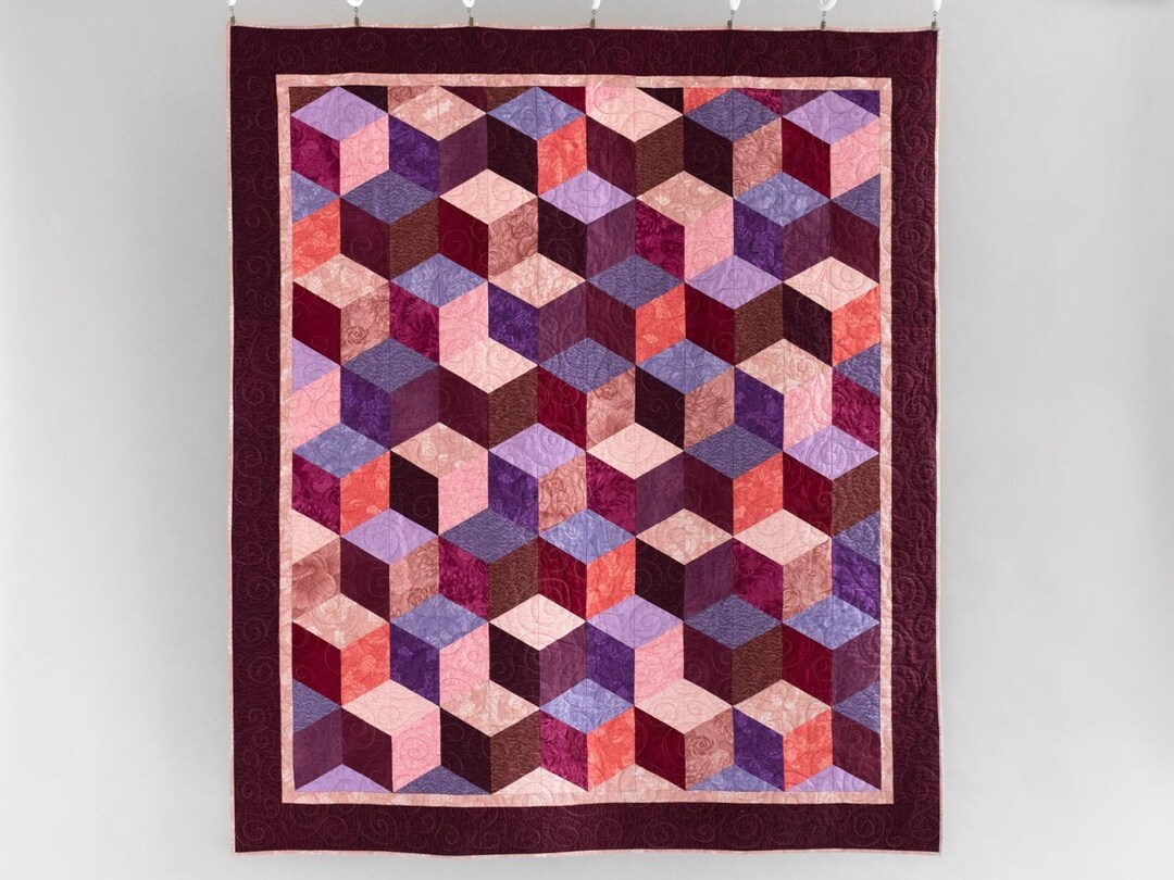 Tumbling Blocks Quilt Kit - Etsy