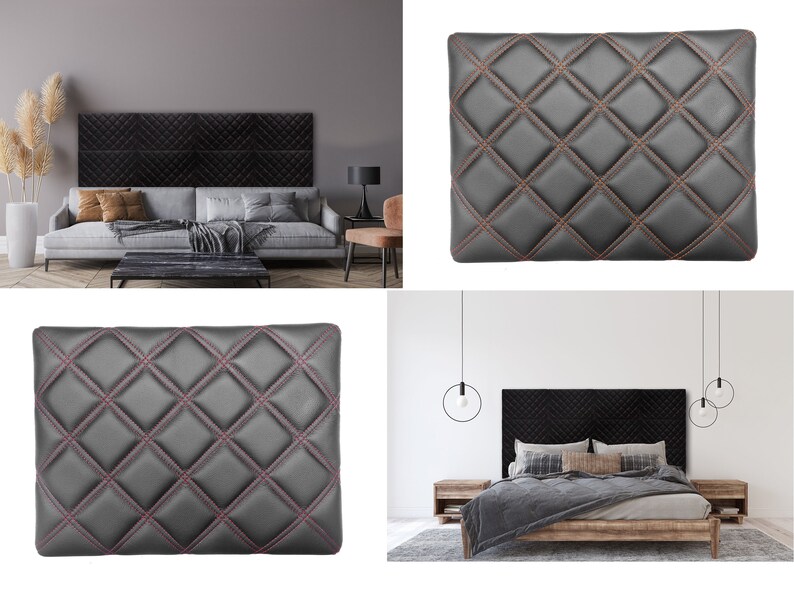 Hand Made Genuine Italian Leather Wall Panel Headboard Padding Etsy